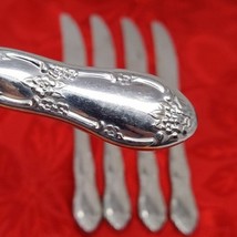 5X Wm A Rogers Oneida FENWAY DAYDREAM Dinner Butter Knives stainless sil... - $374.36 MXN