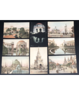 8 Antique 1915 Panama Pacific International Exposition Postcards Hand Pa... - £36.80 GBP