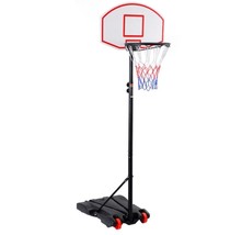 Basketball Hoop System Adjustable Stand Wheels Portable Rolling Outdoor Kid Play - £71.15 GBP