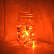 36pk ORANGE LED Submersible Floral Vase centerpiece Tea Light~FREE SHP - £38.22 GBP