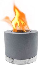 Concrete Tabletop Fire Pit, Smokeless Indoor Smores Fire Pit, Housewarming. - £28.65 GBP