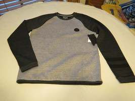 Hurley Men&#39;s S sm Long Sleeve shirt MTF0006000 NWT Phantom grey &amp; black heather - £32.42 GBP