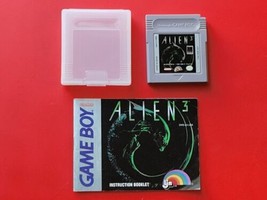 Alien 3 with Manual &amp; OEM Case Nintendo Game Boy Original Authentic Harder Find - £44.71 GBP