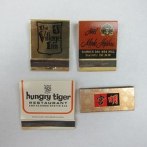 4 Matchbook Covers California Village Inn Hotel Mark Hopkins Hungry Tiger Ming&#39;s - £15.71 GBP