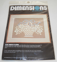 NEW Dimensions Net Darning Lace Kit Blue Ribbon Floral 4800 - £8.66 GBP