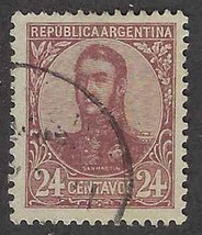 1908 Argentina Stamp - 24c, SC#156 E64 - $1.49