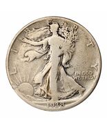1938-D Silver Walking Liberty Half Dollar 50C (Very Good, VG Condition) - $1,469.80 MXN