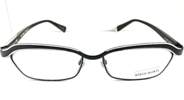New Vintage ALAIN MIKLI AL1022002 55mm Black Women&#39;s Eyeglasses Frame France - £351.70 GBP