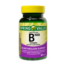 Spring Valley Timed-Release B100 Complex Tablets, 60 CounT. - £11.07 GBP