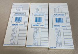 Rediform Time cards 300 cards 3 packs 100 cards each, New unopened!! - $995.18 MXN