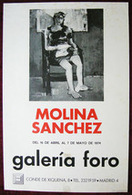 Original Poster Spain Foro Molina Sanchez Painting 1974 - £22.13 GBP