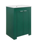 Modern Bathroom Vanity-White Sink Basin-Green, Gray, Blue or White Cabin... - $177.95+