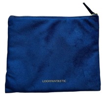 LookFantastic Bag Deep Royal Blue Velvet Gold Zipper December 2022 - £3.16 GBP