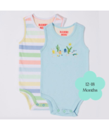 Bambi Mini Co. Supersinglet Bodysuit 12-18 Months Crystal Blue and Strip... - £66.24 GBP