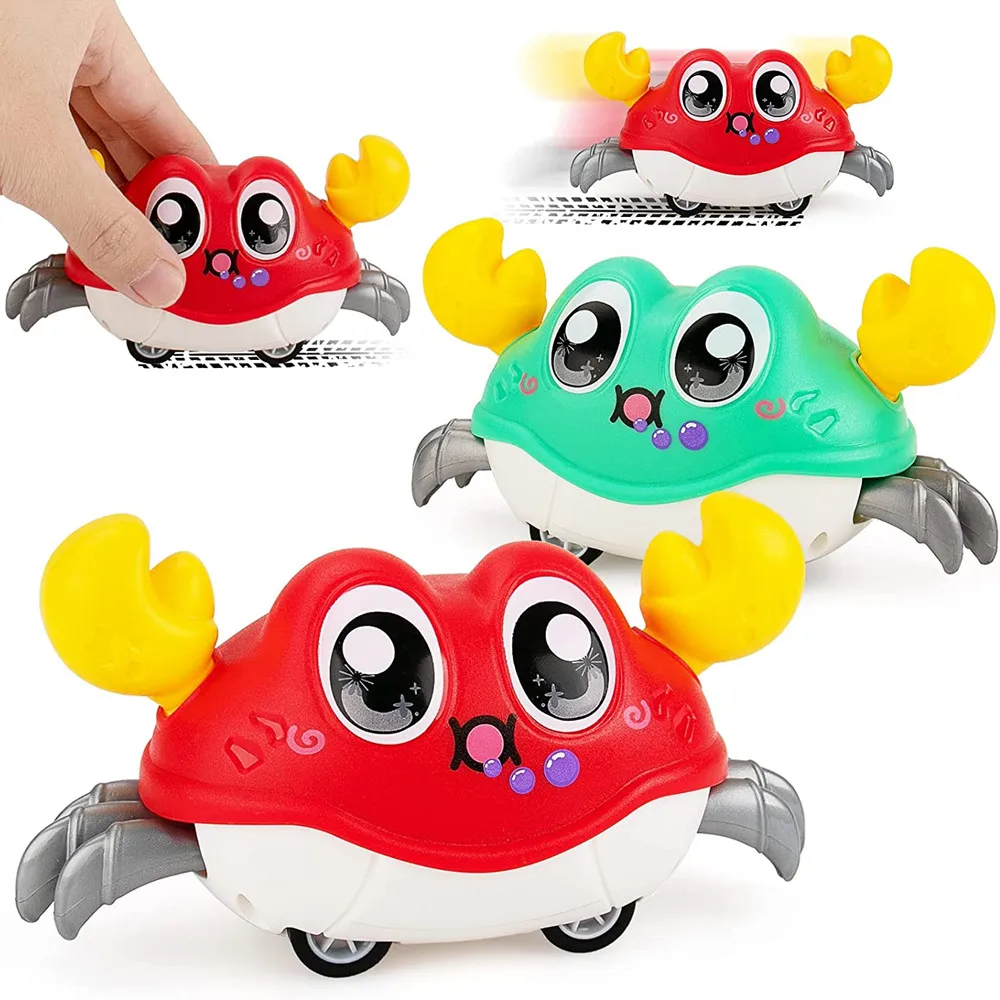 Montessori Baby Toys Inertial Crawling Crab Toy for  1 2 3 Years Toddler - £8.72 GBP
