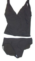 Shape FX Swim Black Tankini Tank Style Swimsuit Size 10 NWT - £46.76 GBP