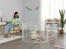 Regalo 192-Inch Super Wide Adjustable Baby Gate and Play Yard, 4-In-1 - $57.60