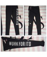 Victoria&#39;s Secret Sport Work For It VSX Black White Knockout Tights -XS,... - $89.99