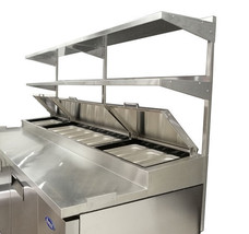 Atosa MPF8202GR 67&quot; 2 DR Pizza Prep Table w/ Double Over Shelf, , Free LiftGate - £3,463.89 GBP