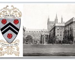 New Coll College Oxford University Coat of Arms Embossed UNP DB Postcard W8 - $7.87