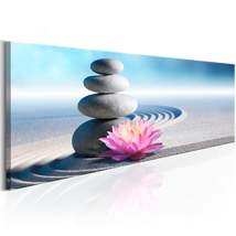 Tiptophomedecor Stretched Canvas Zen Art - Zen Garden - Stretched &amp; Framed Ready - £70.52 GBP+