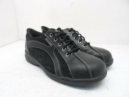 Mellow Walk Women&#39;s Daisy Steel Toe Lace Up Work Shoes 420092 Black Size 9E - £22.35 GBP