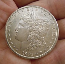 1881-S Morgan Silver Dollar ( NICE COIN ) Breast Feathers - £43.75 GBP