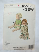 Kwik Sew 865  Size Age 1 - 3 Toddler Pajamas  Uncut - $10.00