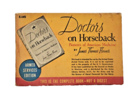 1937 Doctors on Horseback Armed Services Edition Paperback VTG Military Book - $42.08