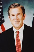 President George W. Bush Jr Color 24x18 Poster by Flag - $23.99