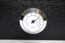 Fame Ford (H.K) LTD Black Humidor with Hydrometer 10" L Xx 8.5" W x 4.25" H image 4
