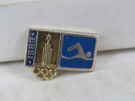 Vintage Olympic Pin - Moscow 1980 Swimming - Stamped Pin - £11.99 GBP