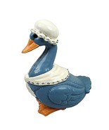 Vintage Sittre Mother Goose Cookie Jar Blue with Bonnet Scarf Hand Paint... - $34.64