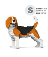 Beagle Dog Sculpture (JEKCA Lego Brick) DIY Kit - £67.26 GBP