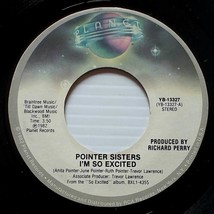 The Pointer Sisters - I&#39;m So Excited / Nothin But A Heartache [7&quot; 45 rpm Single] - £2.69 GBP