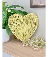 Small Yellow Wicker Heart- 40cm - €85,64 EUR Small Yellow Wicker Heart- 40cm - €85,64 EUR