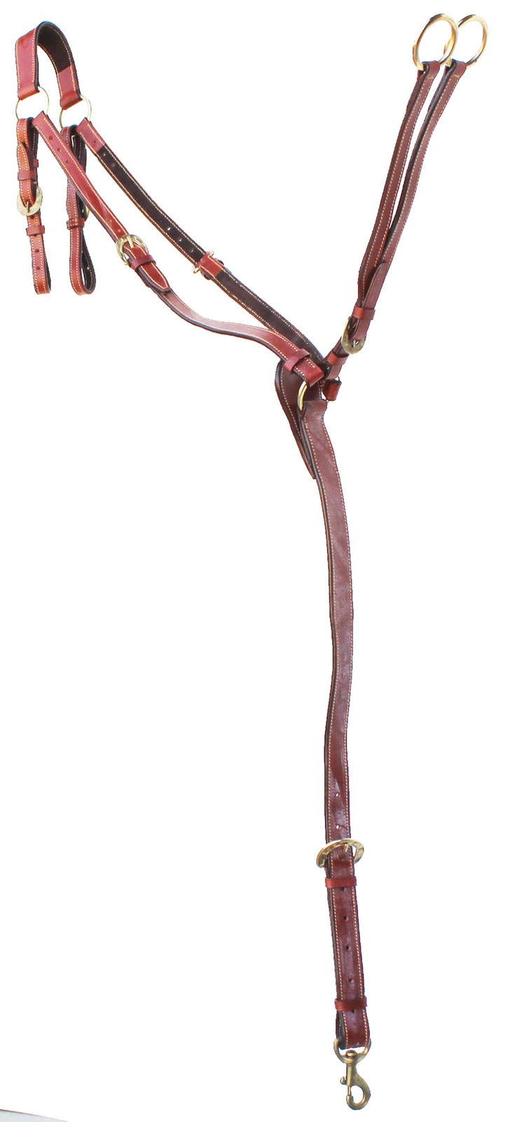 Horse Australian Outrider Leather Martingale Breastplate 110BP225 - $44.99