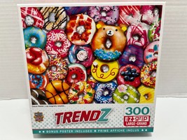 MasterPieces - Trendz - Donuts Food 300 Piece EZ Grip Jigsaw Puzzle complete - $6.44