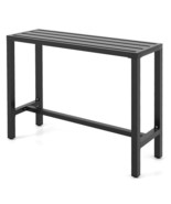 48/55 Inch Outdoor Bar Table with Waterproof Top and Heavy-duty Metal Fr... - €163,33 EUR
