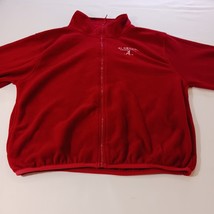 Old Varsity Brand Alabama Crimson Tide Men's Full Zip Red Fleece Sweater Size L image 8