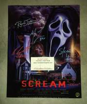 Scream Cast Hand Signed Autograph 11x14 Photo Neve Campbell, Skeet Ulrich, Matth - £319.74 GBP