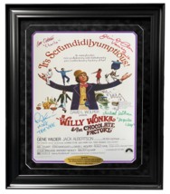 Willy Wonka Kids x4 Signed Cast 11x17 Movie Poster Framed Collage COA Autograph - £475.49 GBP