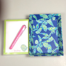 lilly pulitzer stationery, paper with pen and catchall beach theme seashell - £19.72 GBP
