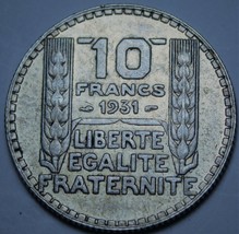 France 10 Francs, 1931~Silver~Minted In Paris - £13.28 GBP