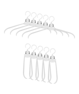 Clothes Folding Hangers 5 pcs Travel Collapsible Portable White Drying Rack - $5.30