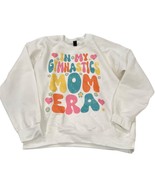 Gildan Heavy Blend &quot;In My Gymnastics Mom Era&quot; White Sweatshirt L - $19.20