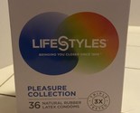 36 Life Styles Pleasure Collection Condoms 0021 - £8.58 GBP
