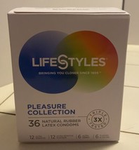 36 Life Styles Pleasure Collection Condoms 0021 - £8.53 GBP