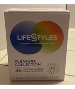36 Life Styles Pleasure Collection Condoms 0021 - £8.67 GBP