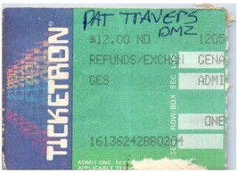 Pat Travers Ticket Stub December 22 1986 Long Beach California - £34.98 GBP